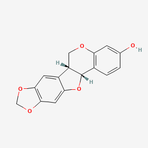 (6aR,12aR)-6a,12a-Dihydro-6H-[1,3]dioxolo[4',5':5,6]benzofuro[3,2-c]chromen-3-ol chemical structure (CAS 2035-15-6)