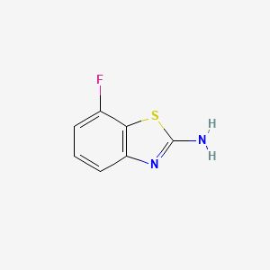 7-Fluorobenzo[d]thiazol-2-amine chemical structure (CAS 20358-08-1)