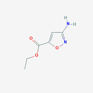 Ethyl 3-aminoisoxazole-5-carboxylate chemical structure (CAS 203586-94-1)