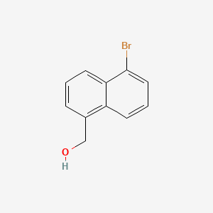 (5-Bromonaphthalen-1-yl)methanol chemical structure (CAS 20366-57-8)