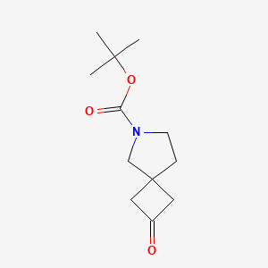 tert-Butyl 2-oxo-6-azaspiro[3.4]octane-6-carboxylate chemical structure (CAS 203661-71-6)