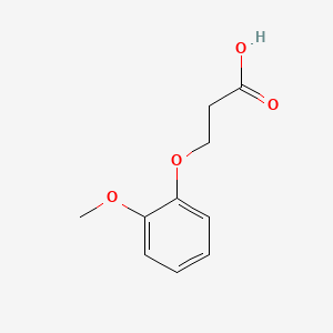 3-(2-Methoxyphenoxy)propionic acid chemical structure (CAS 20370-80-3)