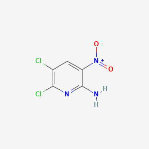 5,6-Dichloro-3-nitropyridin-2-amine chemical structure (CAS 203794-33-6)