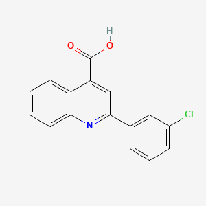 2-(3-Chlorophenyl)quinoline-4-carboxylic acid chemical structure (CAS 20389-10-0)