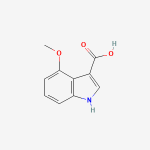 4-Methoxy-1H-indole-3-carboxylic acid chemical structure (CAS 203937-50-2)
