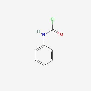Phenylcarbamic chloride chemical structure (CAS 2040-76-8)