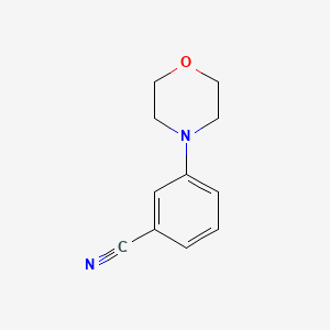 3-Morpholinobenzonitrile chemical structure (CAS 204078-31-9)