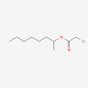 Octan-2-yl 2-chloroacetate chemical structure (CAS 20411-47-6)