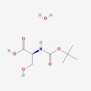 N-Boc-L-serine Hydrate chemical structure (CAS 204191-40-2)