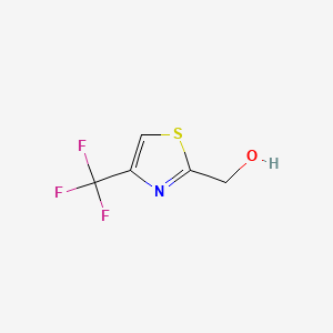 (4-(Trifluoromethyl)thiazol-2-yl)methanol chemical structure (CAS 204319-69-7)