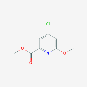 Methyl 4-chloro-6-methoxypicolinate chemical structure (CAS 204378-37-0)