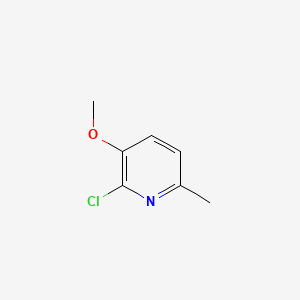 2-Chloro-3-methoxy-6-methylpyridine chemical structure (CAS 204378-42-7)