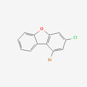 1-Bromo-3-chlorodibenzo[b,d]furan chemical structure (CAS 2043962-13-4)