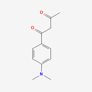 1-(4-(Dimethylamino)phenyl)butane-1,3-dione chemical structure (CAS 20449-17-6)
