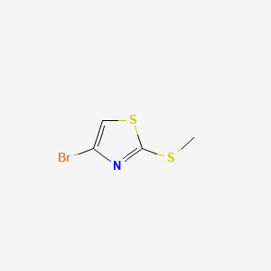 4-Bromo-2-(methylthio)thiazole chemical structure (CAS 204513-62-2)