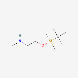 N-[2-(tert-Butyldimethylsilyloxy)ethyl]methylamine chemical structure (CAS 204580-28-9)