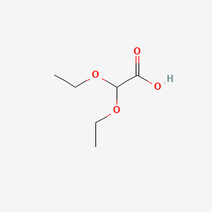 2,2-Diethoxyacetic acid chemical structure (CAS 20461-86-3)