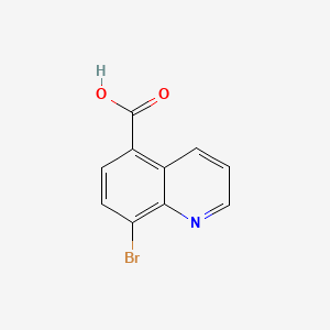 8-Bromoquinoline-5-carboxylic acid chemical structure (CAS 204782-96-7)