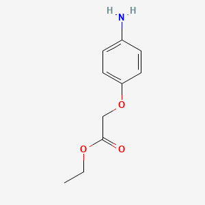 Ethyl 2-(4-aminophenoxy)acetate chemical structure (CAS 20485-38-5)