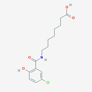 8-(5-Chloro-2-hydroxybenzamido)octanoic acid chemical structure (CAS 204852-67-5)