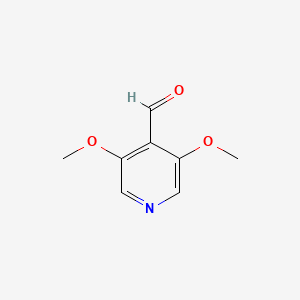 3,5-Dimethoxyisonicotinaldehyde chemical structure (CAS 204862-70-4)