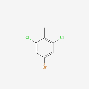5-Bromo-1,3-dichloro-2-methylbenzene chemical structure (CAS 204930-37-0)