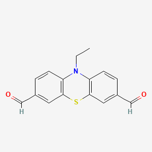 10-Ethyl-10H-phenothiazine-3,7-dicarbaldehyde chemical structure (CAS 204977-17-3)