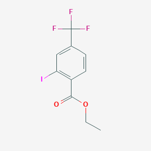 Ethyl 2-iodo-4-(trifluoromethyl)benzoate chemical structure (CAS 204981-54-4)