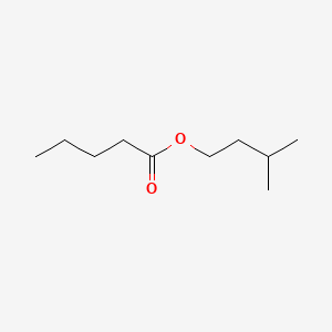 Isopentyl pentanoate chemical structure (CAS 2050-09-1)