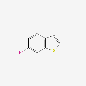 6-Fluorobenzo[b]thiophene chemical structure (CAS 205055-10-3)