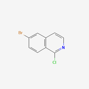 6-Bromo-1-chloroisoquinoline chemical structure (CAS 205055-63-6)