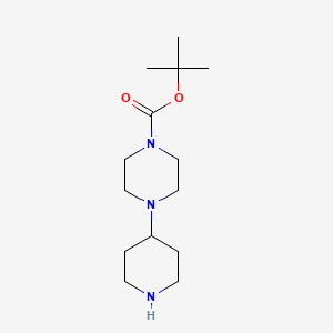 tert-Butyl 4-(piperidin-4-yl)piperazine-1-carboxylate chemical structure (CAS 205059-24-1)