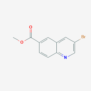 Methyl 3-bromoquinoline-6-carboxylate chemical structure (CAS 205114-17-6)