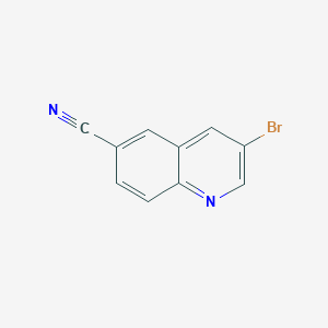 3-Bromoquinoline-6-carbonitrile chemical structure (CAS 205114-19-8)