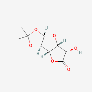 (3aR,3bS,6S,6aR,7aR)-6-Hydroxy-2,2-dimethyltetrahydrofuro[2',3':4,5]furo[2,3-d][1,3]dioxol-5(3aH)-one chemical structure (CAS 20513-98-8)