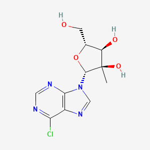 (2R,3R,4R,5R)-2-(6-Chloro-9H-purin-9-yl)-5-(hydroxymethyl)-3-methyltetrahydrofuran-3,4-diol chemical structure (CAS 205171-05-7)