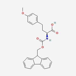 Fmoc-4-methoxy-L-homophenylalanine chemical structure (CAS 205182-52-1)