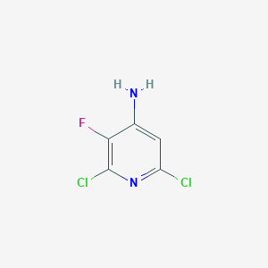 2,6-Dichloro-3-fluoropyridin-4-amine chemical structure (CAS 2051921-49-2)