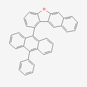 1-(10-Phenylanthracen-9-yl)naphtho[2,3-b]benzofuran chemical structure (CAS 2052965-74-7)