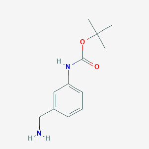 3-(Aminomethyl)-1-N-Boc-aniline chemical structure (CAS 205318-52-1)