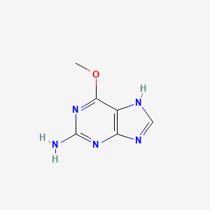 2-Amino-6-methoxypurine chemical structure (CAS 20535-83-5)