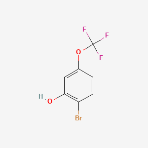 2-Bromo-5-(trifluoromethoxy)phenol chemical structure (CAS 205371-26-2)