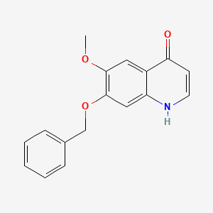 7-(Benzyloxy)-6-methoxyquinolin-4(1H)-one chemical structure (CAS 205448-29-9)