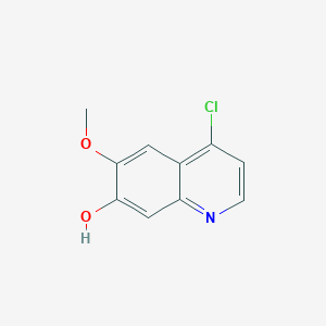 4-Chloro-6-methoxyquinolin-7-ol chemical structure (CAS 205448-31-3)