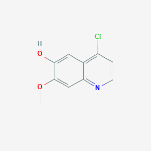 4-Chloro-7-methoxyquinolin-6-ol chemical structure (CAS 205448-74-4)