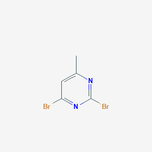 2,4-Dibromo-6-methylpyrimidine chemical structure (CAS 2054922-16-4)