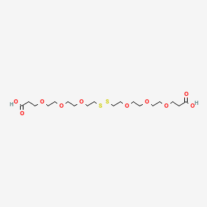 4,7,10,17,20,23-Hexaoxa-13,14-dithiahexacosanedioic acid chemical structure (CAS 2055014-98-5)
