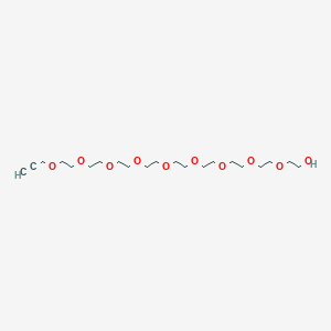 3,6,9,12,15,18,21,24,27-Nonaoxatriacont-29-yn-1-ol chemical structure (CAS 2055022-35-8)