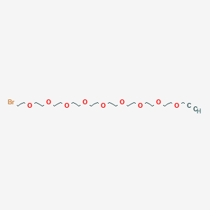 1-Bromo-3,6,9,12,15,18,21,24,27-nonaoxatriacont-29-yne chemical structure (CAS 2055042-83-4)