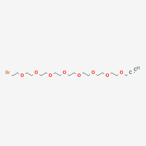 1-Bromo-3,6,9,12,15,18,21,24-octaoxaheptacos-26-yne chemical structure (CAS 2055046-25-6)